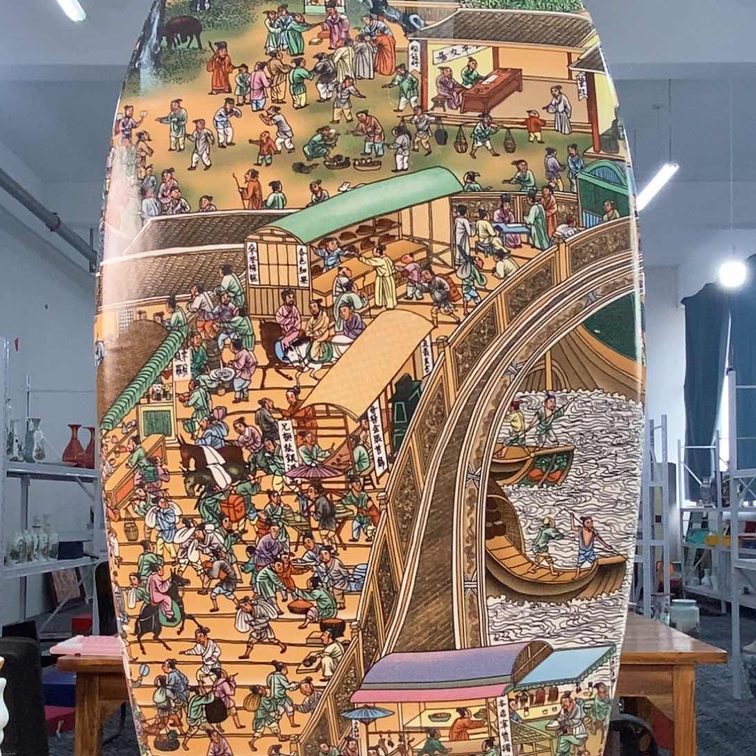 摆件景德镇陶瓷花瓶摆件