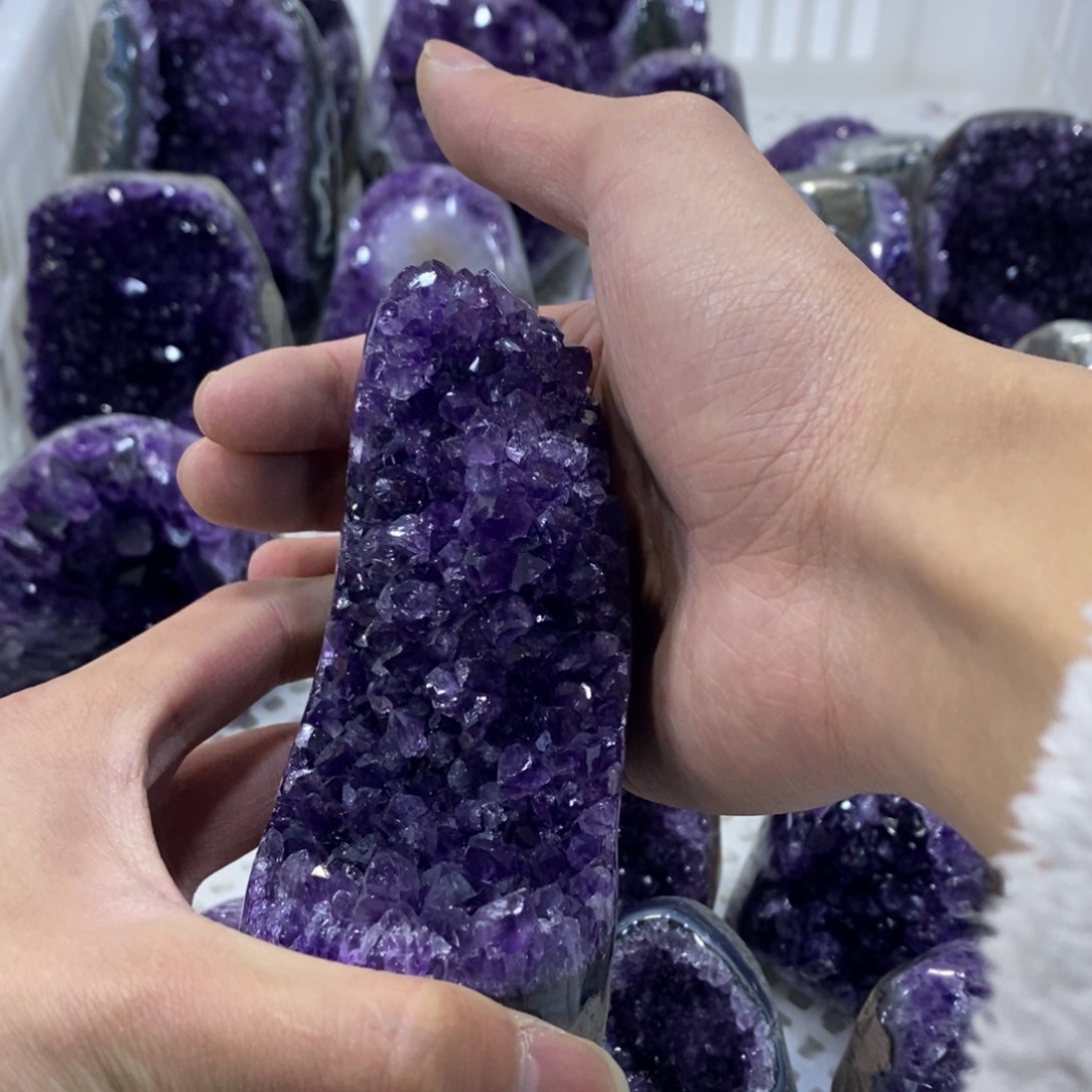 紫晶摆件摆件未镶嵌