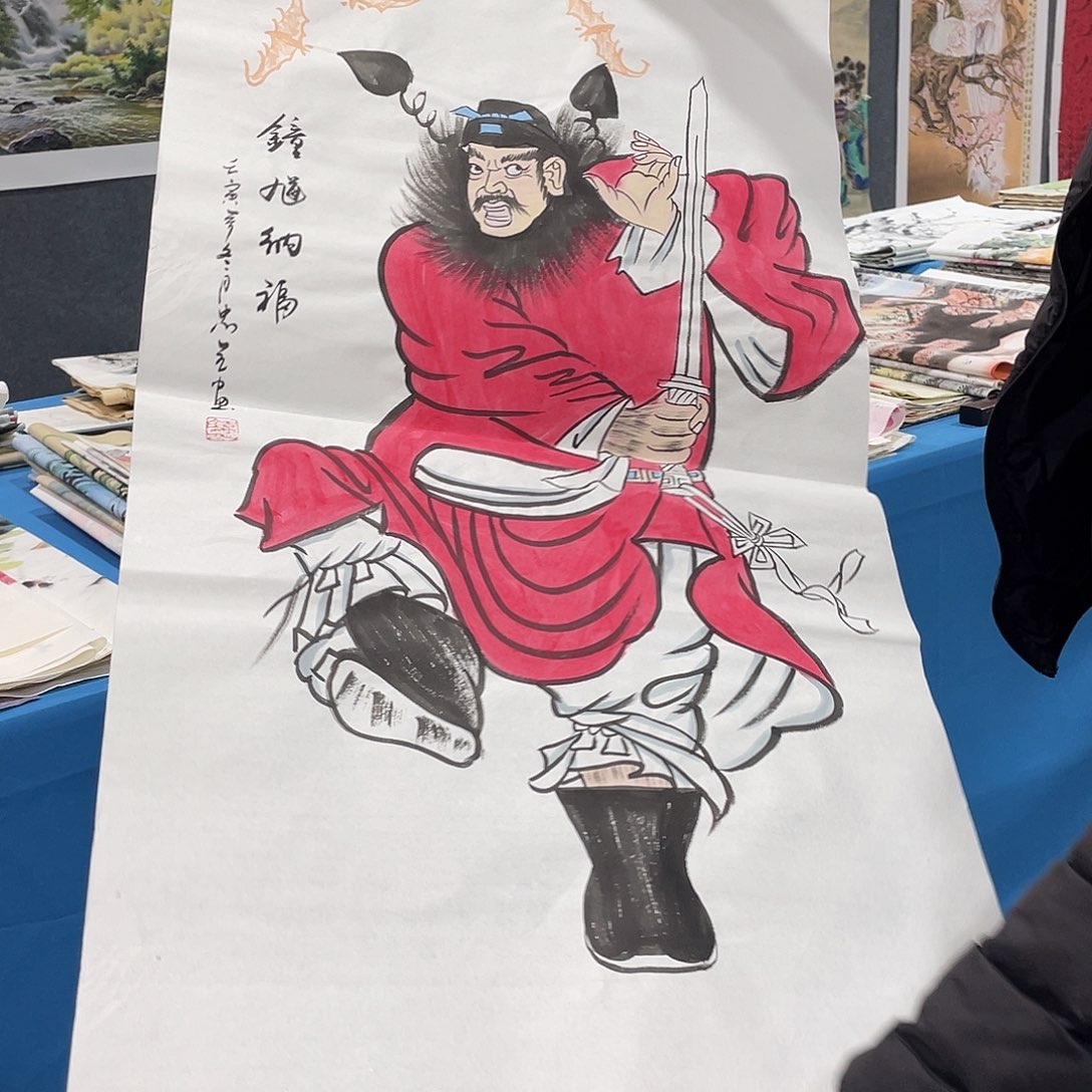 国画今天上午国画作品展示