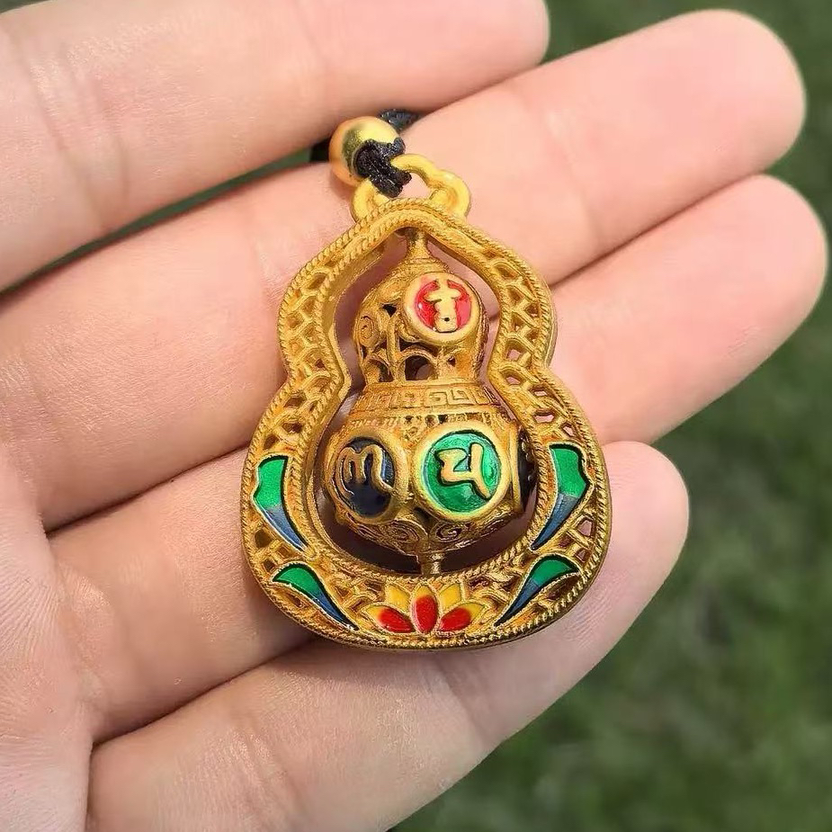 S015 新中式古法镂空珐琅葫芦 （无礼盒）