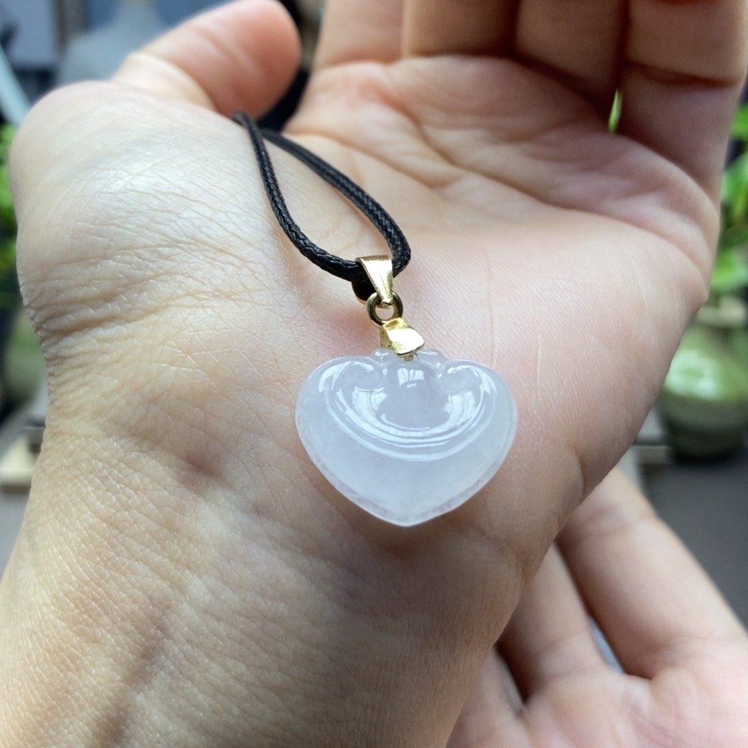 翡翠颈饰银S925镶嵌吊坠福利