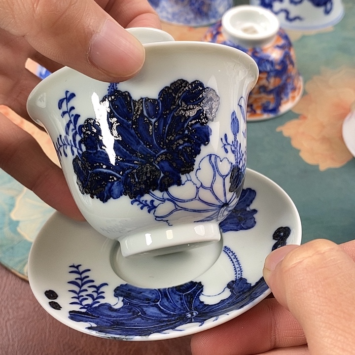 杯现代景德镇全手工全手绘茶具1688888