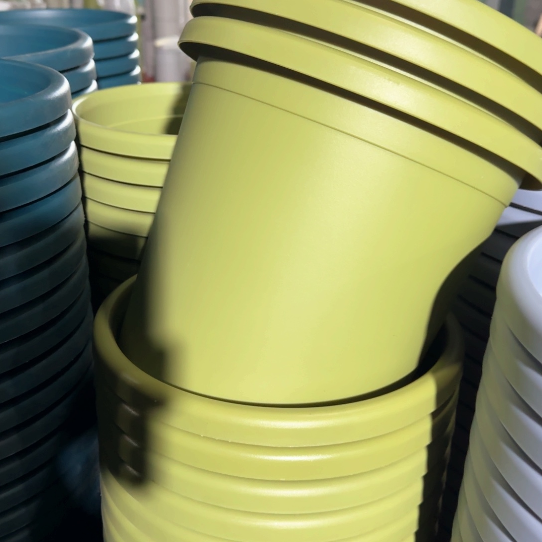 树脂四季盆4#无拖果绿微瑕8