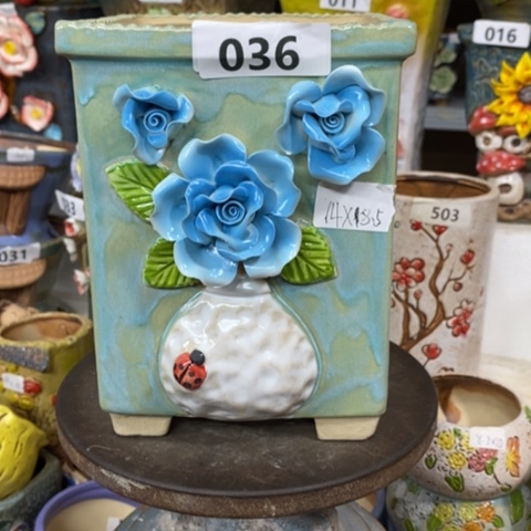 【闪购商品】红陶粗陶材质多肉花盆