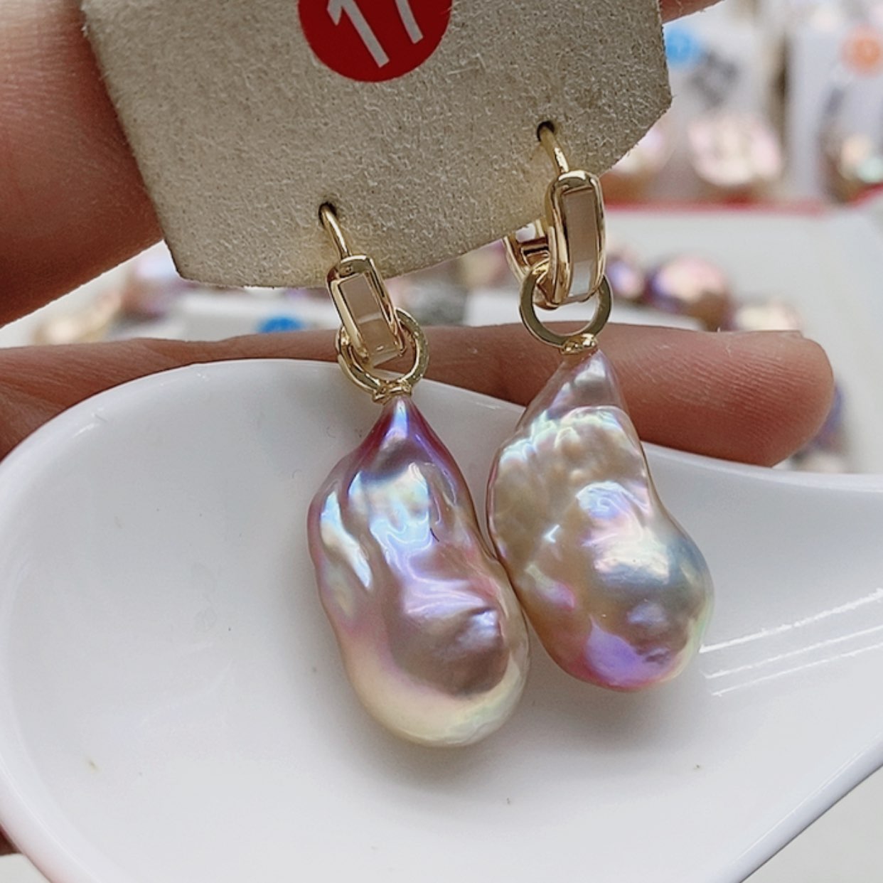 【闪购商品】淡水珍珠耳饰银S925镶嵌