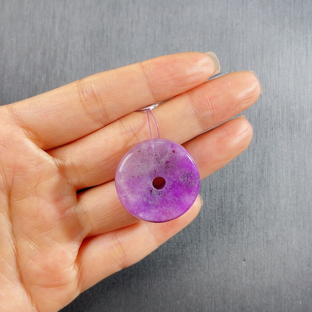 苏纪石（舒俱来）南非舒俱来老矿料平安扣未镶嵌