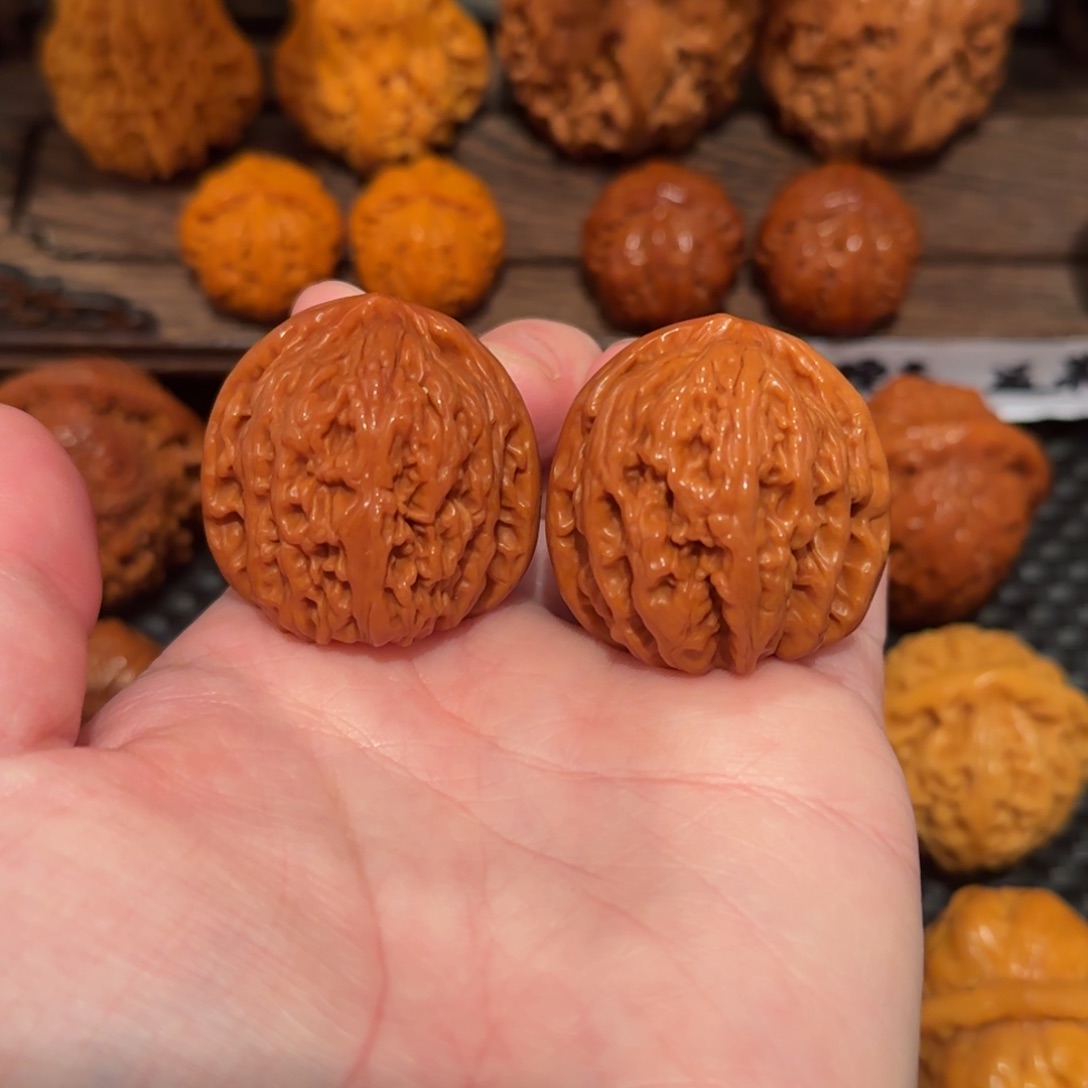 桃核把件密纹34 精品309