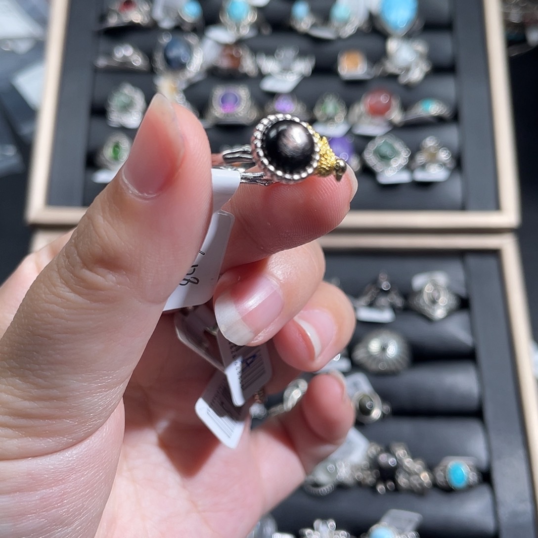 银S925镶嵌戒指水晶A****s