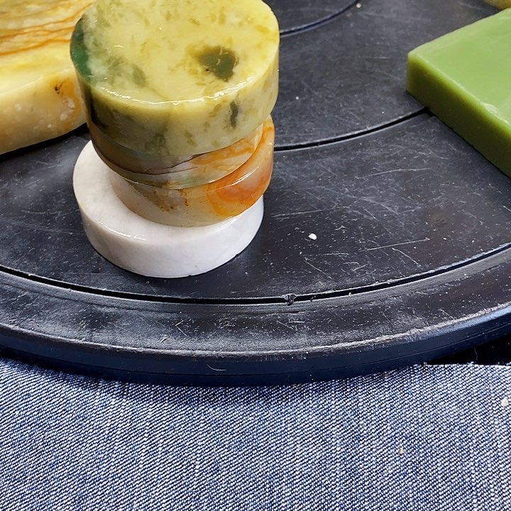 蛇纹石玉未镶嵌岫玉天然斗*