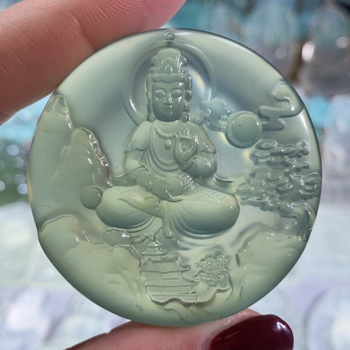 岫玉吊坠未镶嵌吊坠