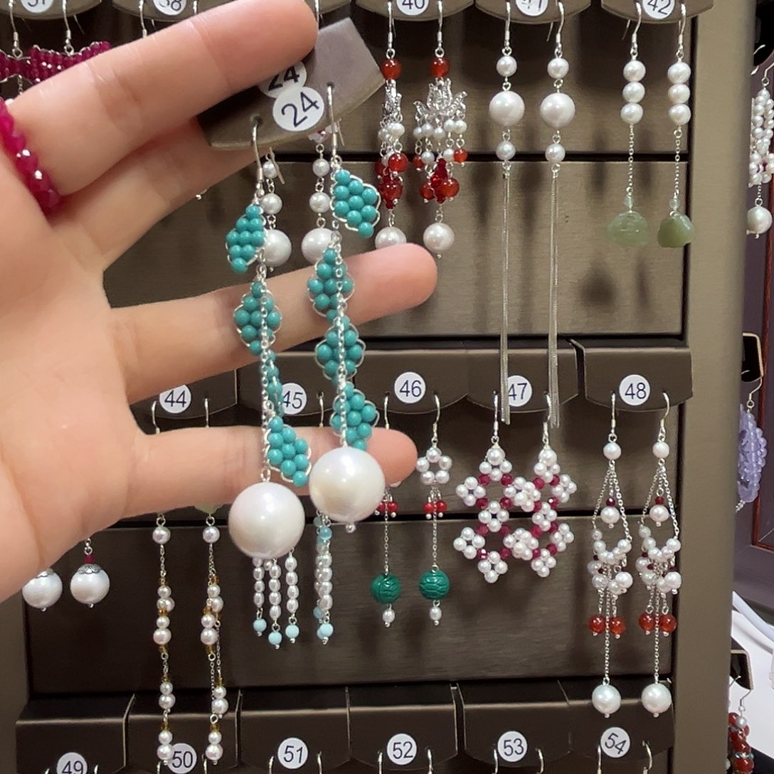 小***郎925银博雅手作S925纯银耳饰