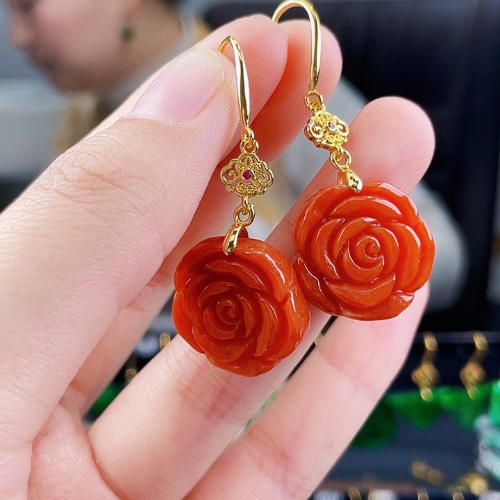 翡翠耳饰未镶嵌饰品