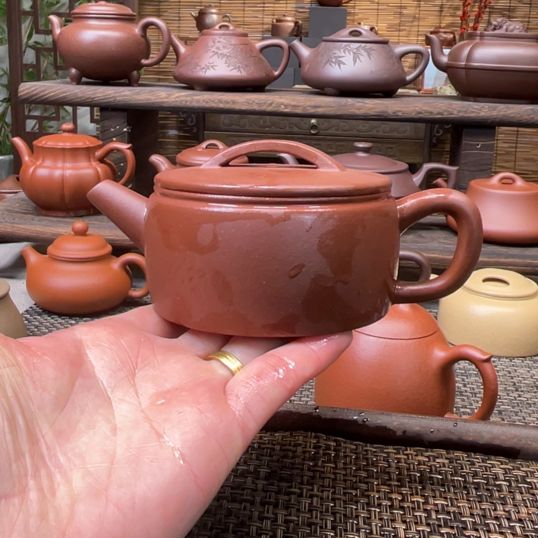 紫砂茶壶宜兴原矿紫砂手工制200