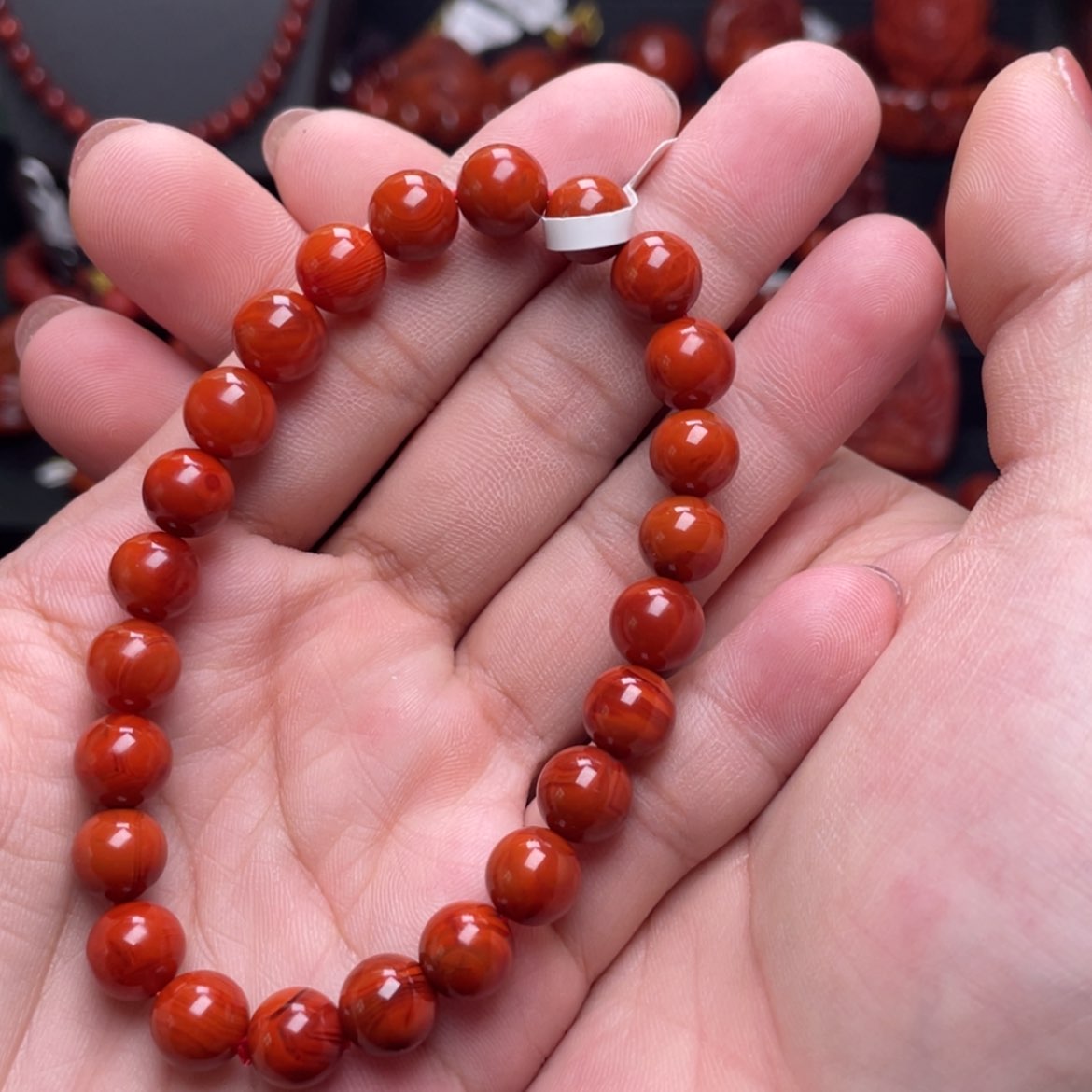 【闪购商品】南红玛瑙8.8满肉手串未镶嵌