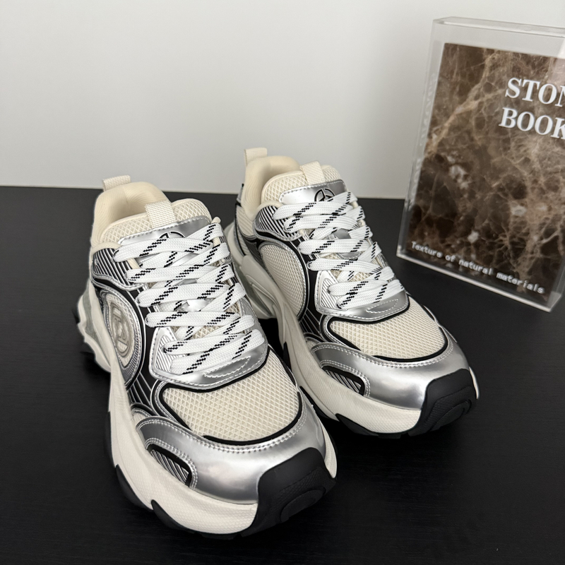 2025秋冬新款老爹鞋时尚潮流百搭休闲鞋男鞋夏季跑步ins厚底