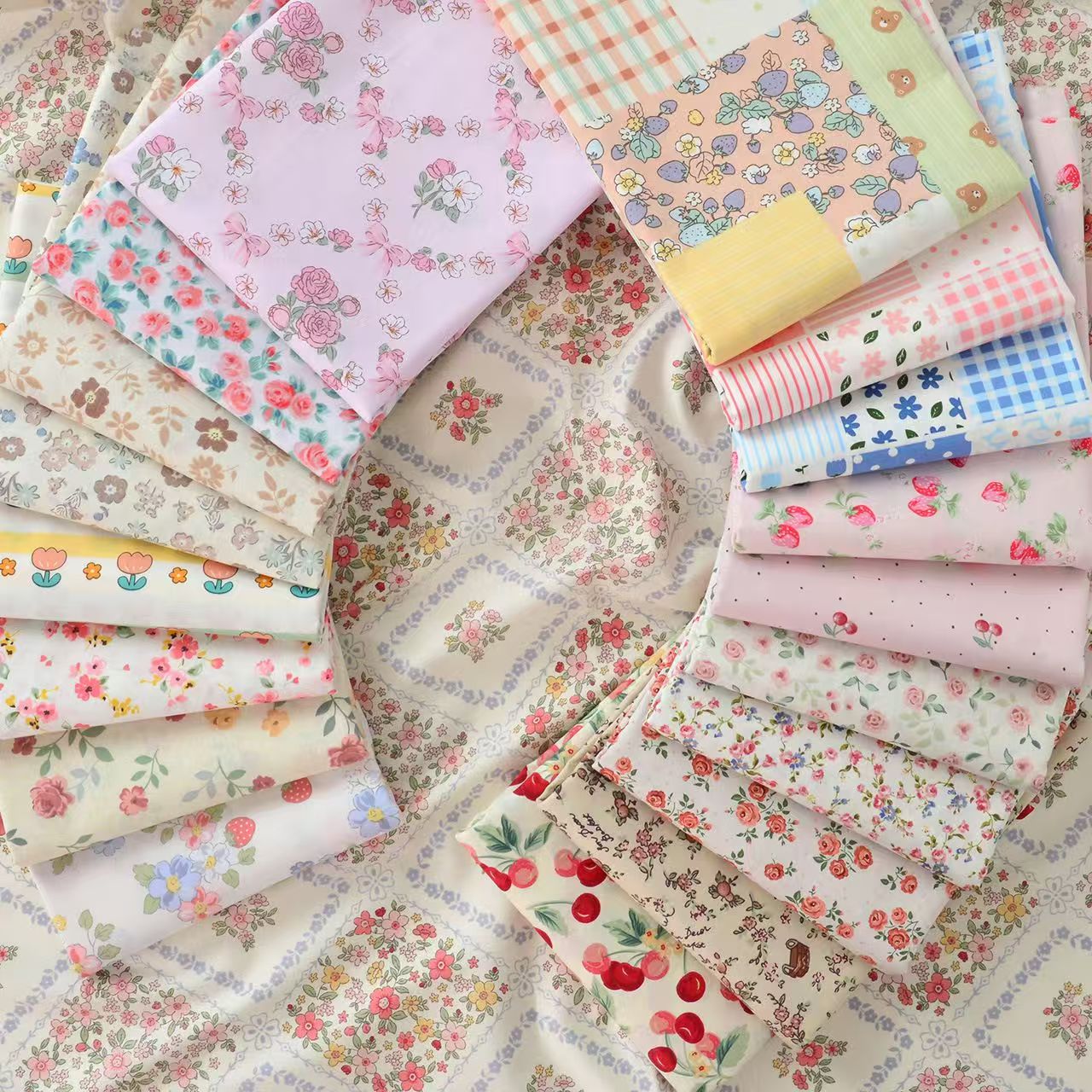 温馨家居家纺四季加厚棉布透气针织布亲肤（微瑕布料，介意勿拍）