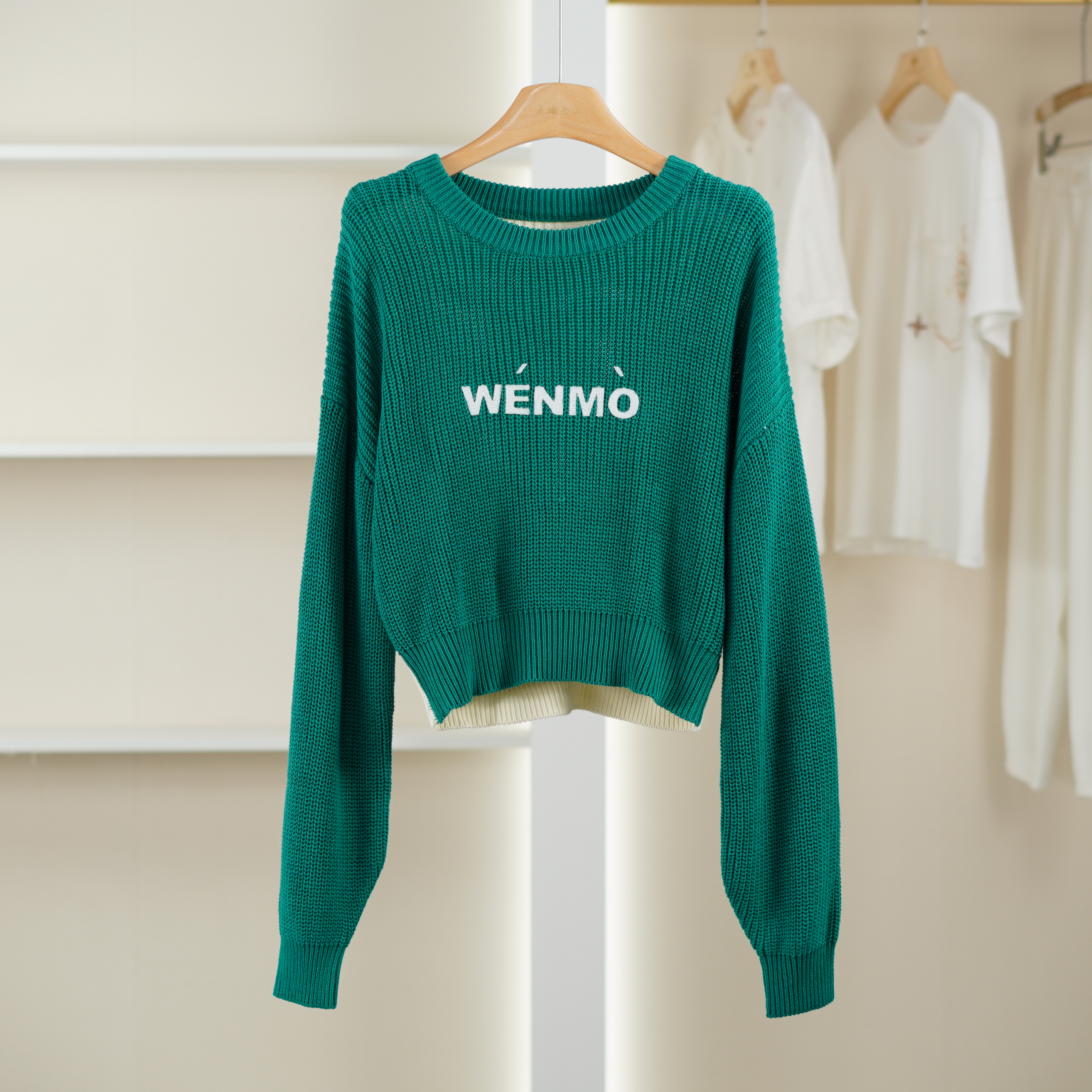 麦迪尚品【文M】51105675 秋季时尚套头圆领针织毛衣品牌女装