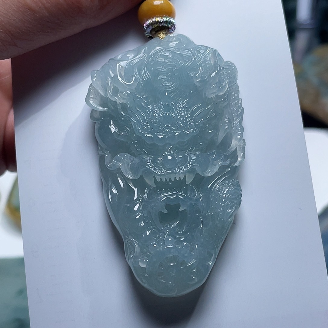 翡翠颈饰未镶嵌缅甸天然A货翡翠