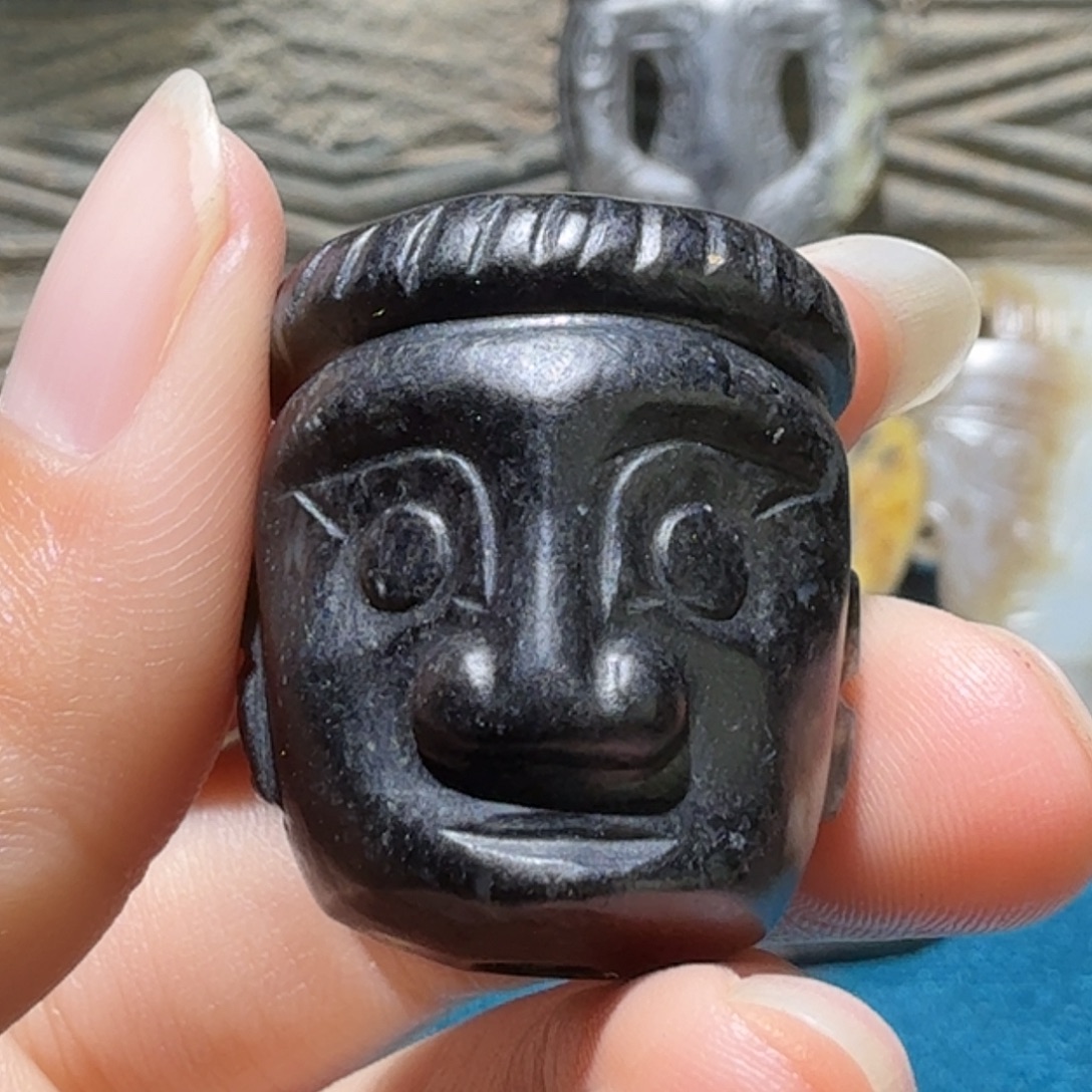 孤***一和田玉未镶嵌挂件