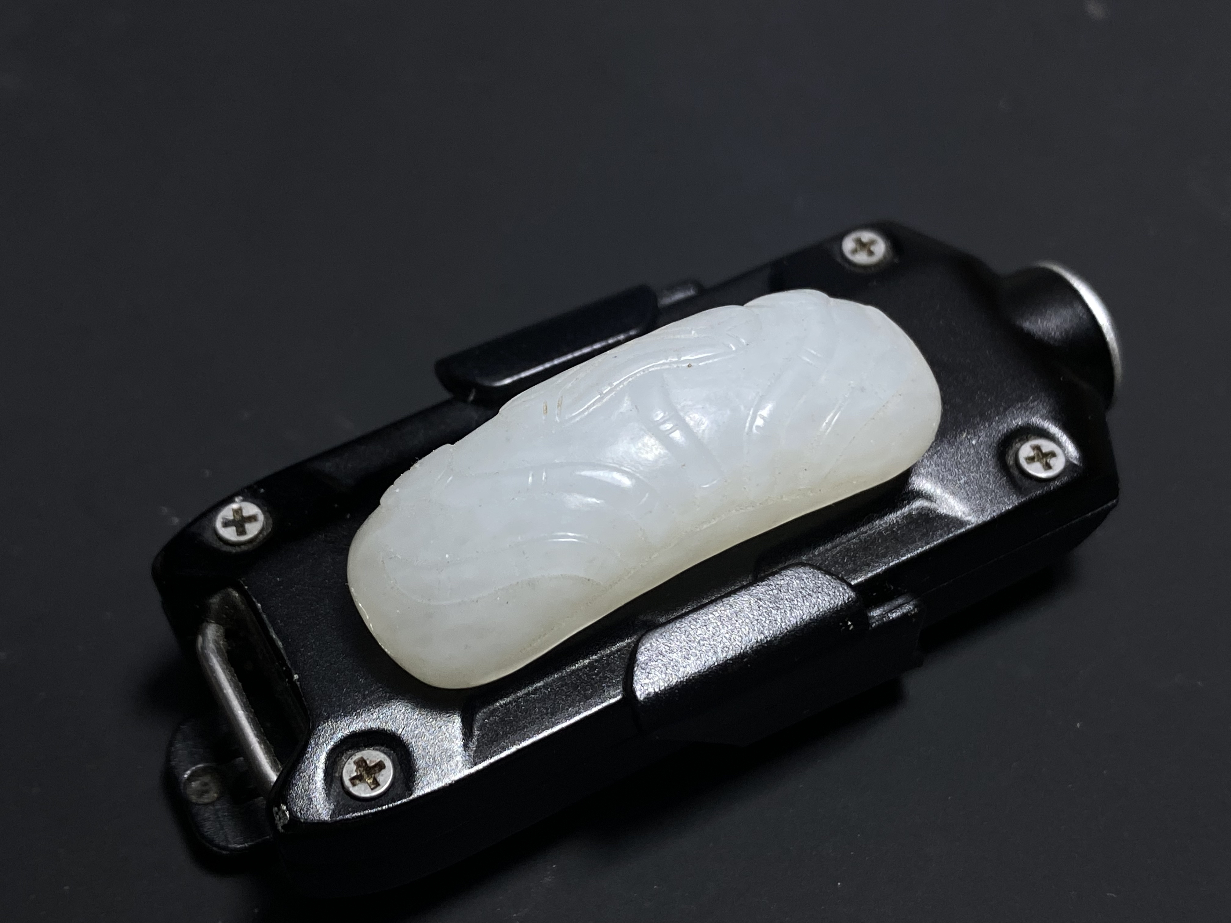 一路清廉、和田白玉覆腕