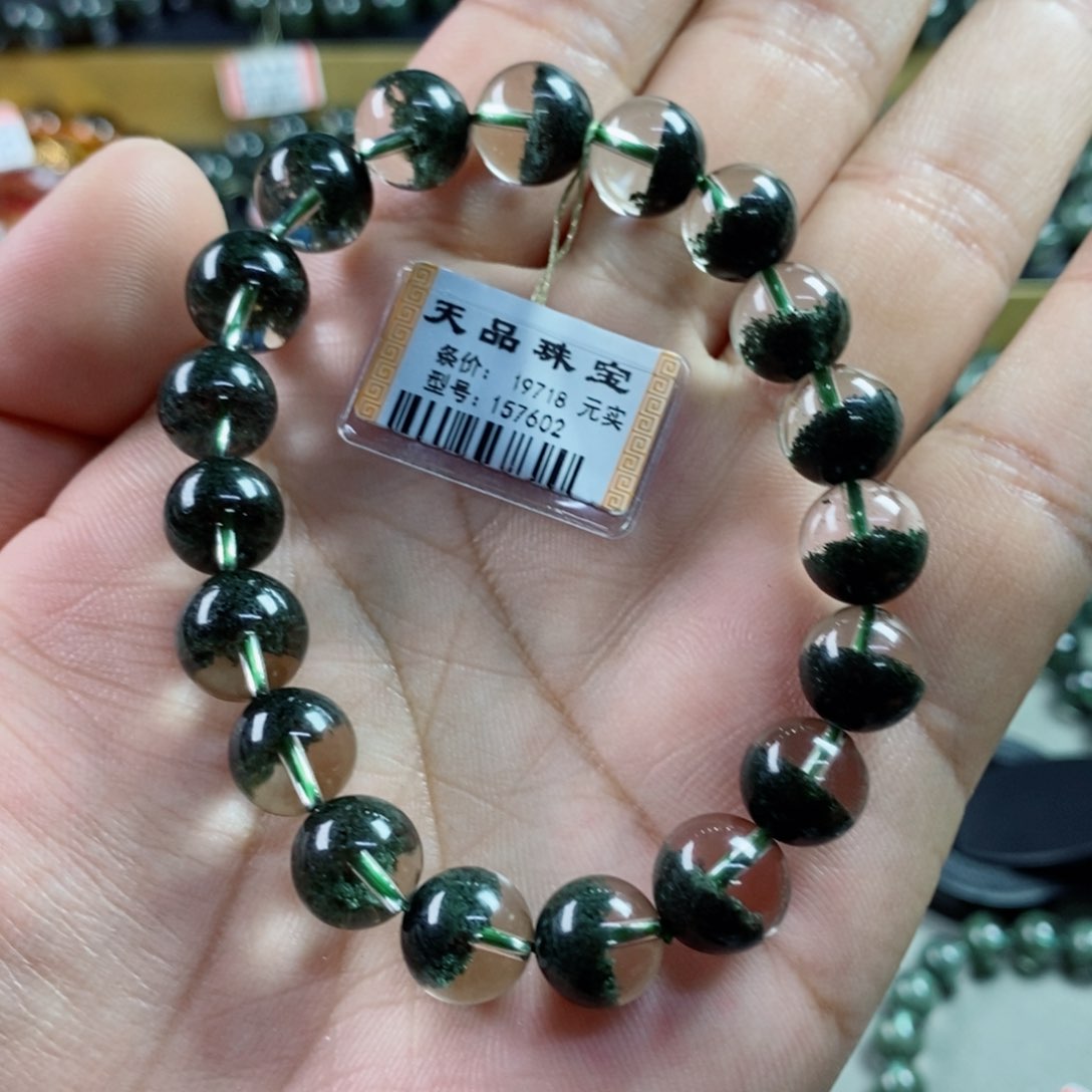 水晶手串未镶嵌丁*绿幽灵157602