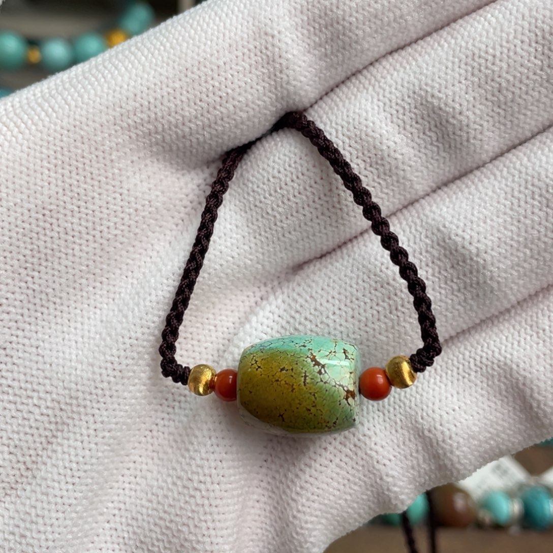 绿松石未镶嵌路路通锁骨链21