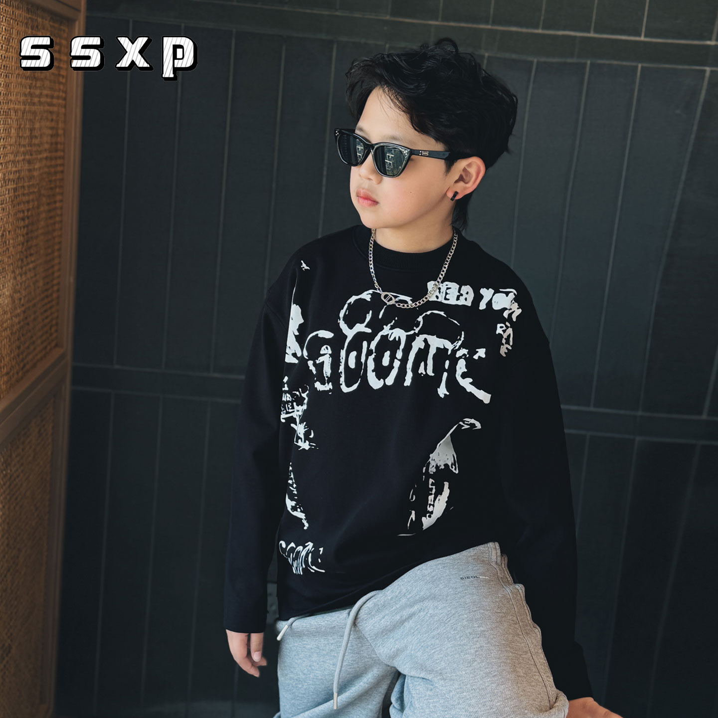 儿童满印打底衫2025冬装新款中大童磨毛上衣长袖加厚男童t恤S7792