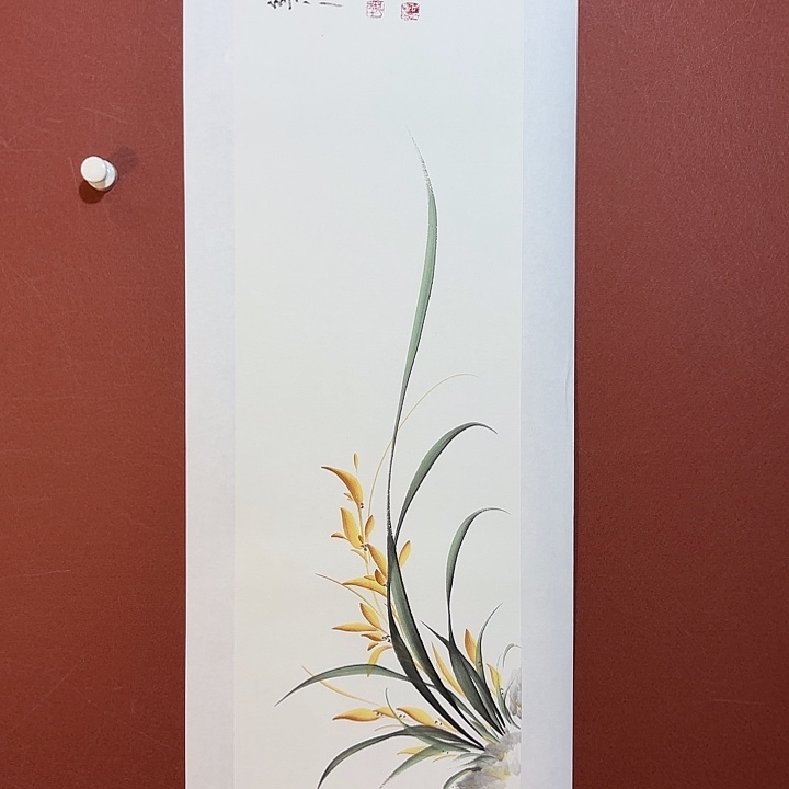 国画听兰老师花鸟