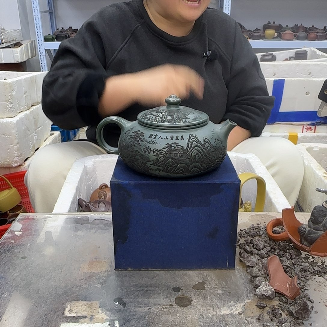 紫砂茶壶宜兴紫砂壶瑕疵处理