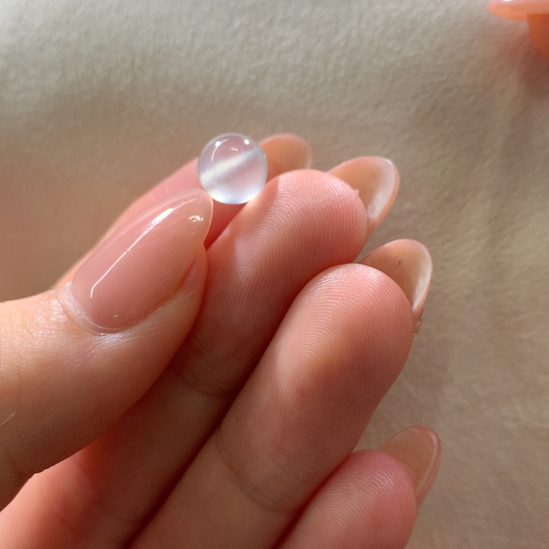 散珠翡翠高冰玻璃白卡7.4