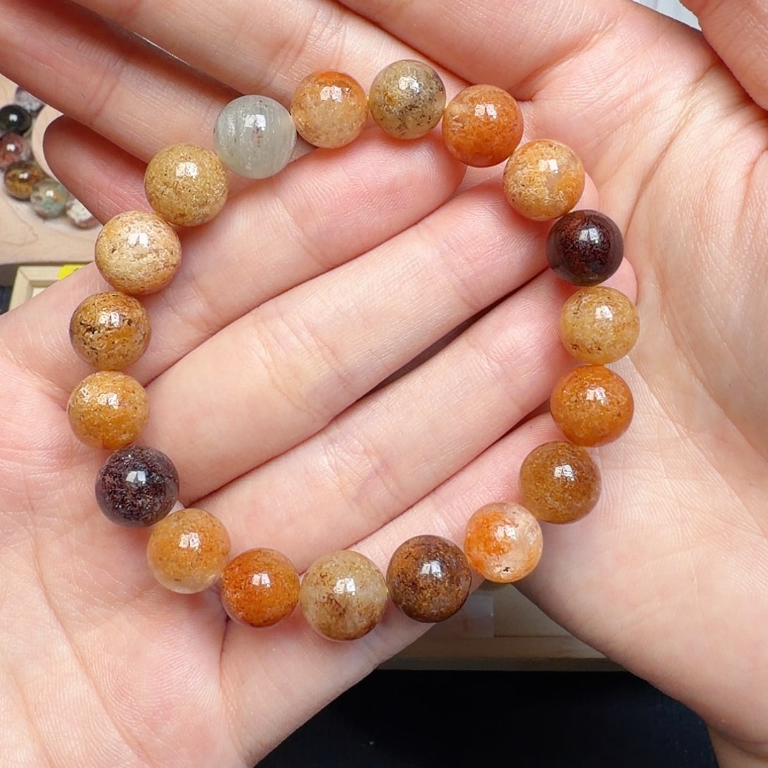 水晶手链未镶嵌巴西幽灵手串