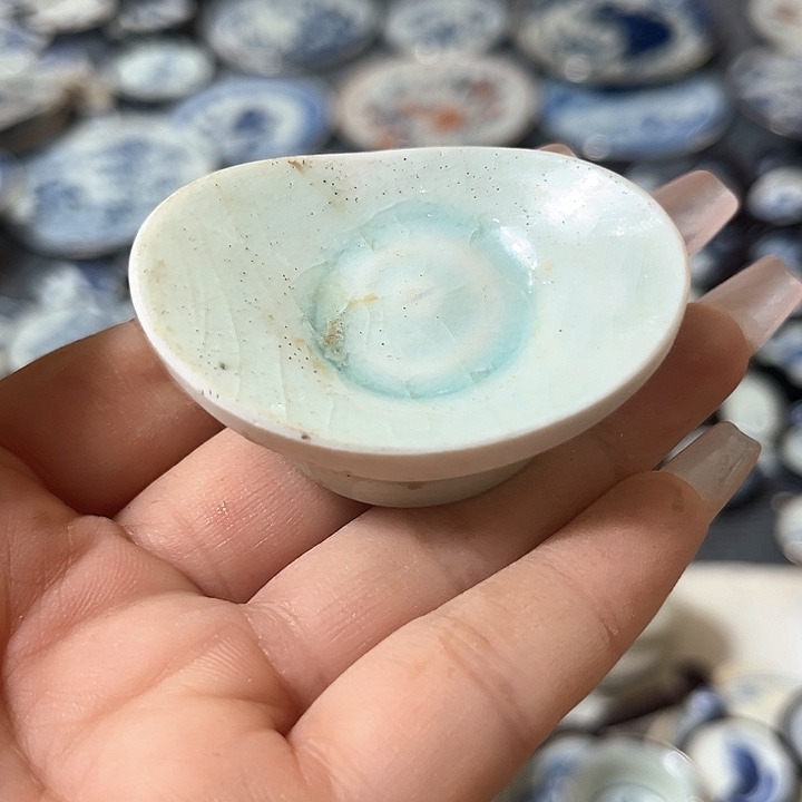 瓷片瓷片茶托喝茶非常不错