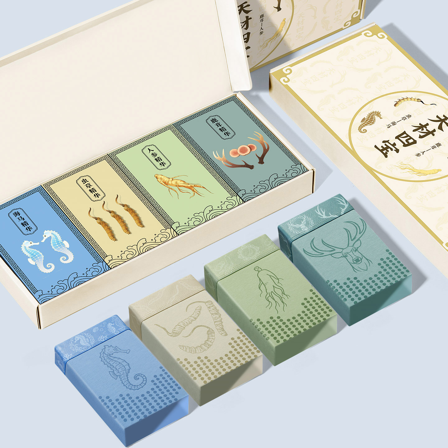 【礼盒装】天材四宝男士内裤10A抗菌莫代尔平角裤四角裤头送男友潮