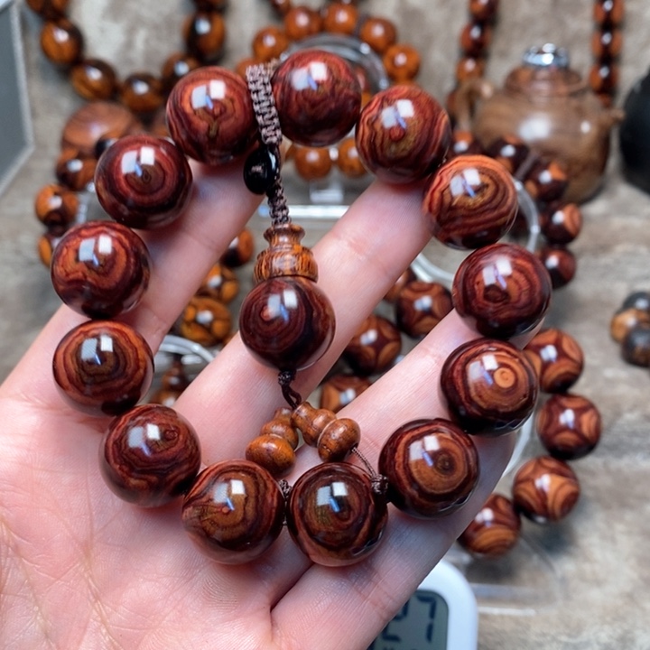 黄花梨/降香黄檀紫油梨成品加工手串