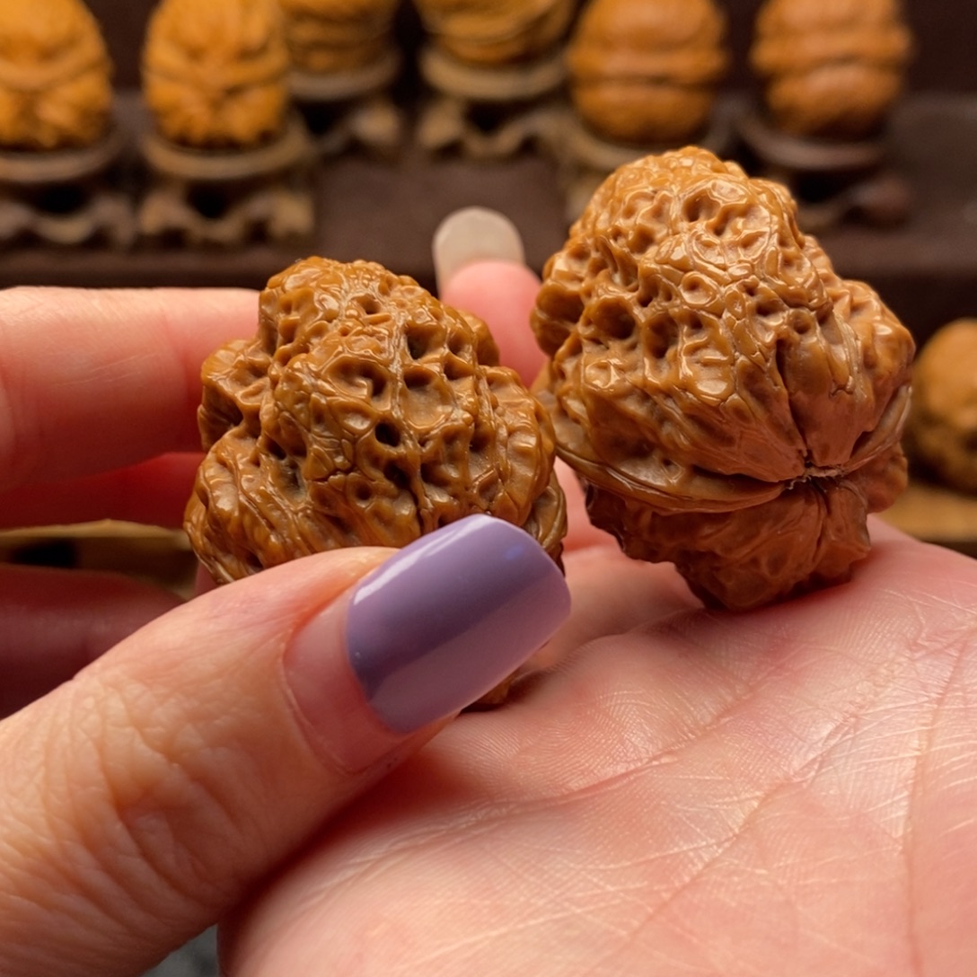 把件文玩核桃40蝴蝶蟾