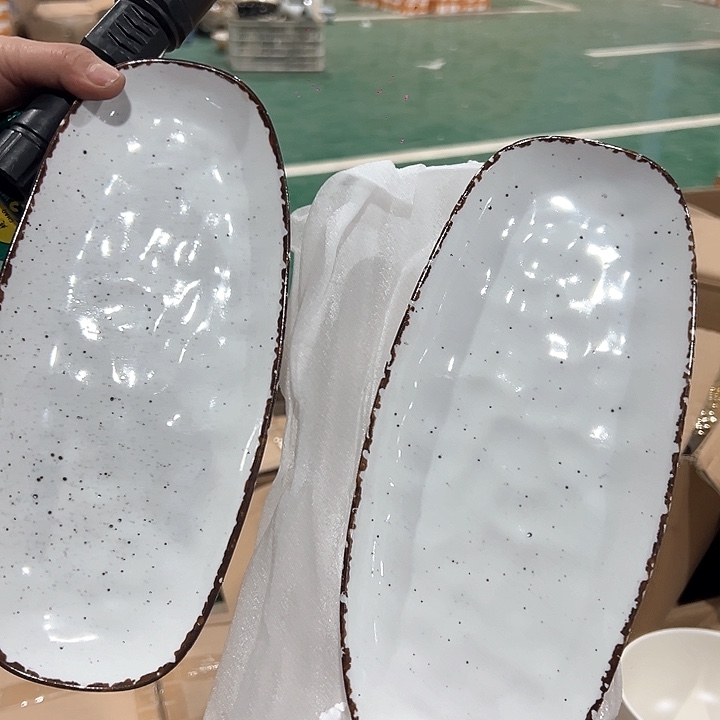 新骨瓷长条盘2只装