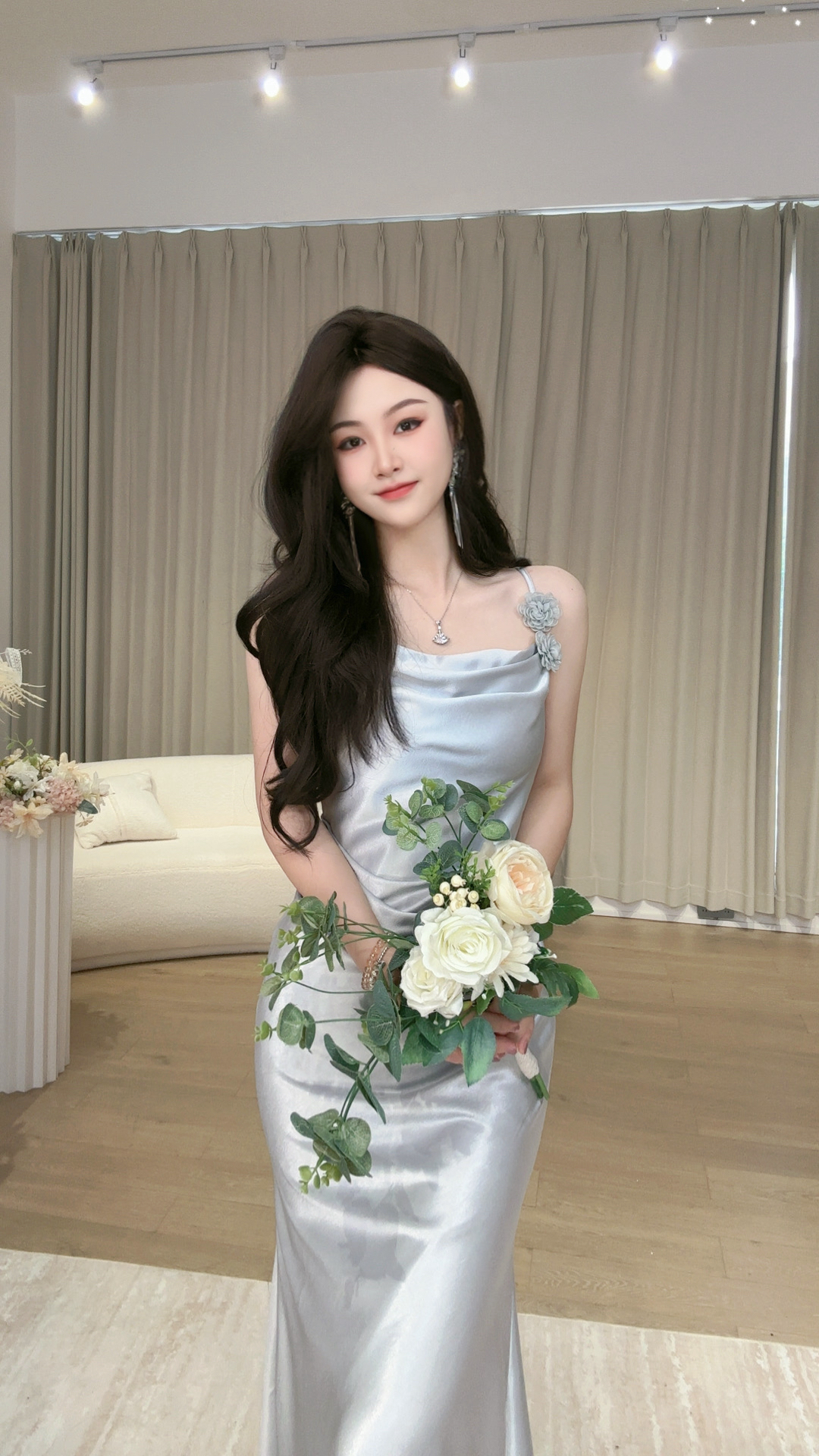 LMMMGOGH26夏季新款法式收腰女神裙