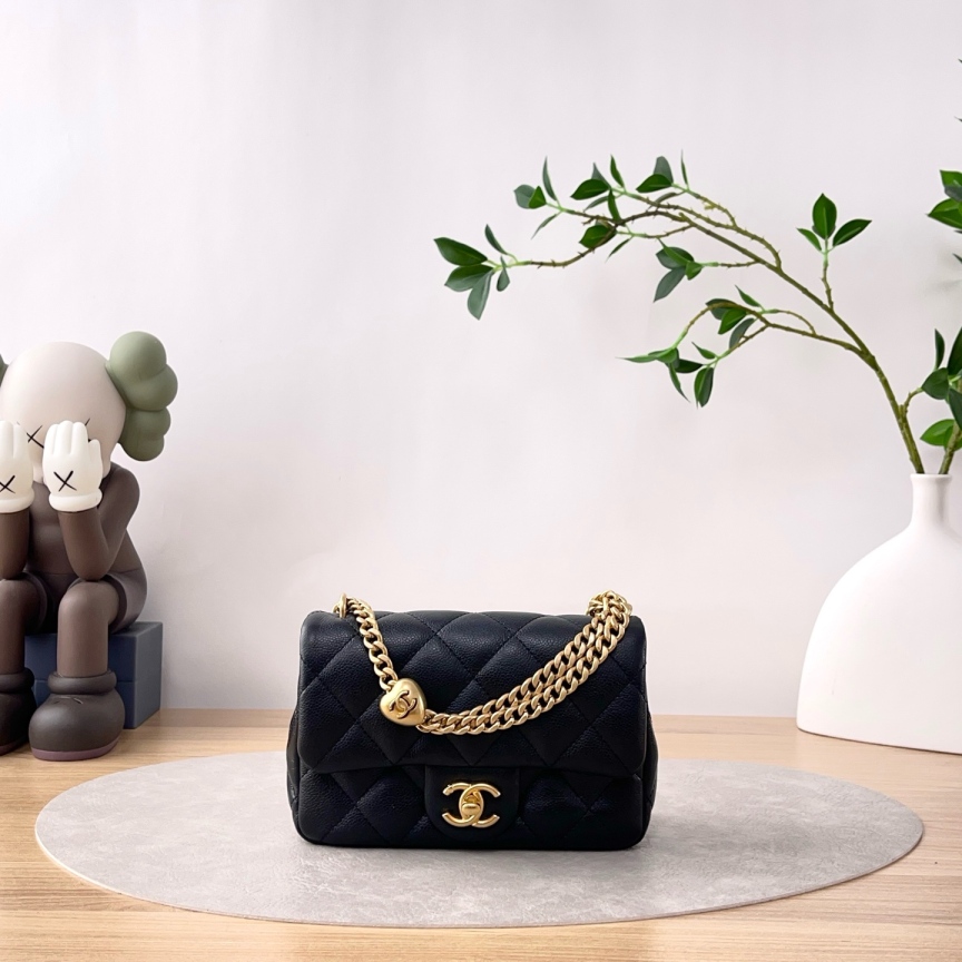 99新 Chanel/香奈儿 CF方胖子 /单肩包/7217