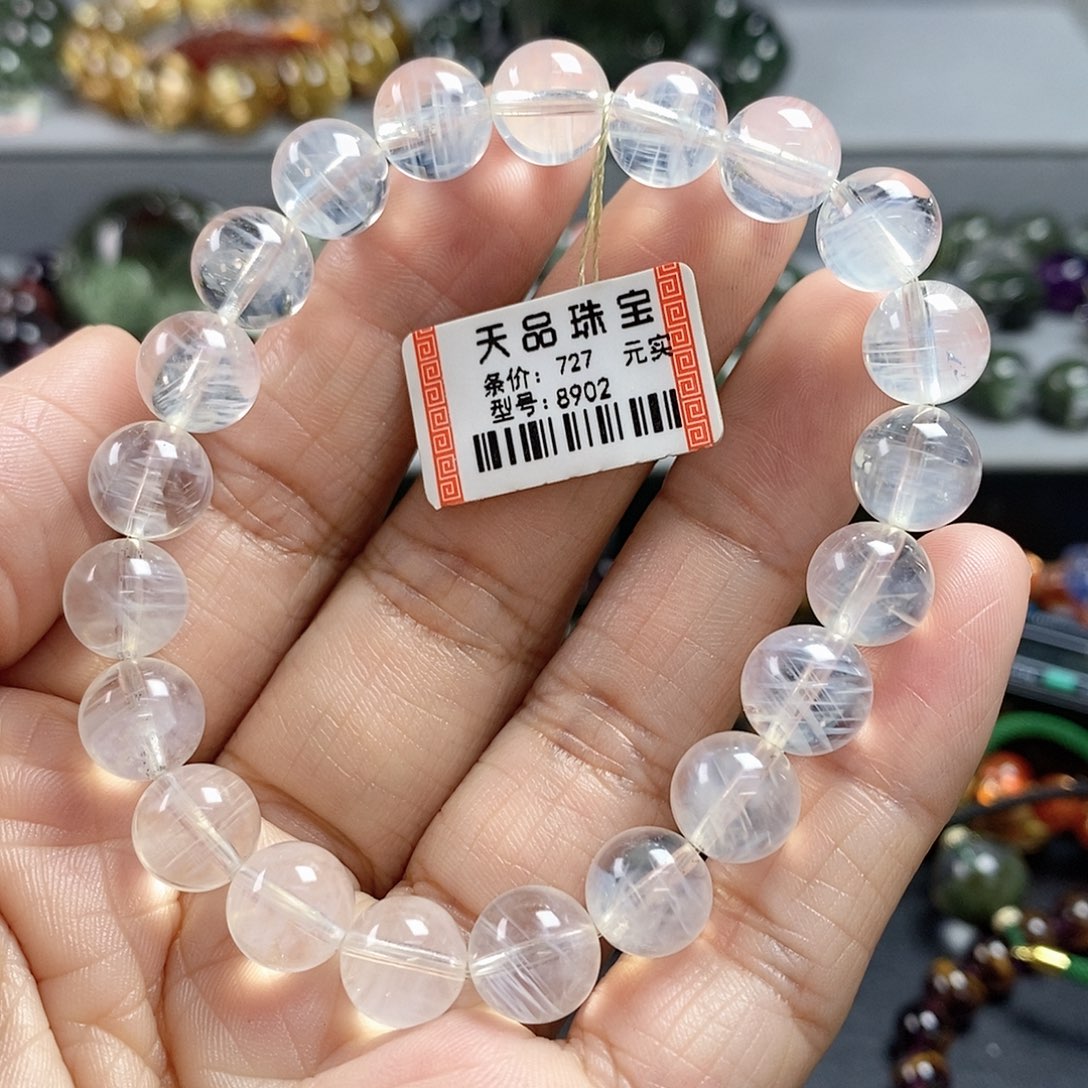 未镶嵌水晶手链蓝针手链8902