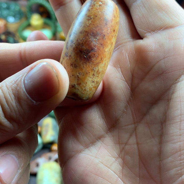 岫岩河磨玉（透闪石质玉）吊坠未镶嵌花**姐