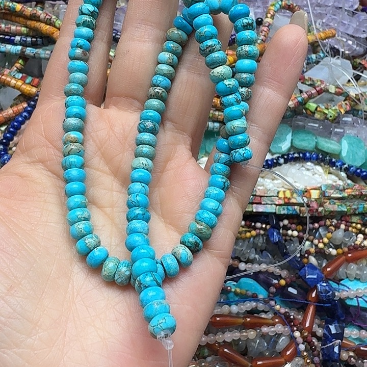 玛瑙/玉髓未镶嵌珠宝半成品一条6m帝王石算盘