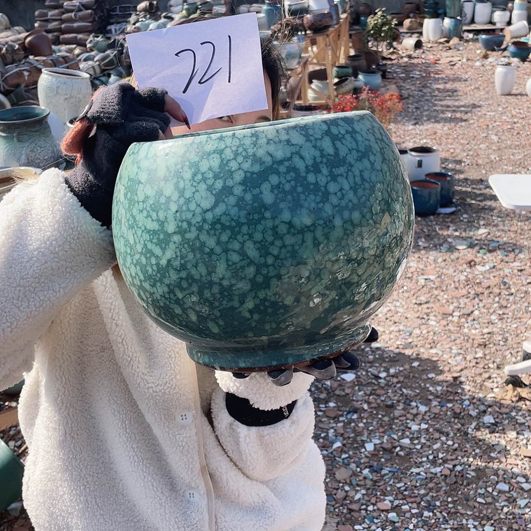 红陶王嫂花盆0130-221