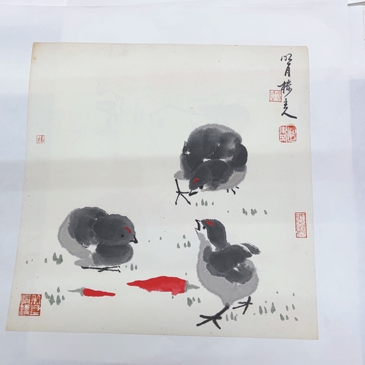 国画花鸟的翅膀和翅膀都是白色35.35