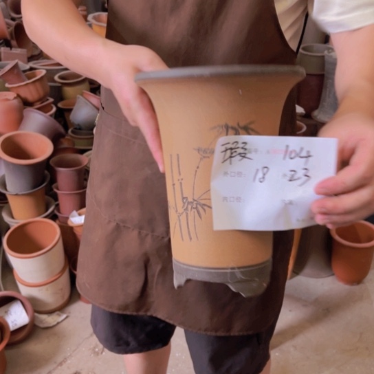 紫砂花盆花卉工艺