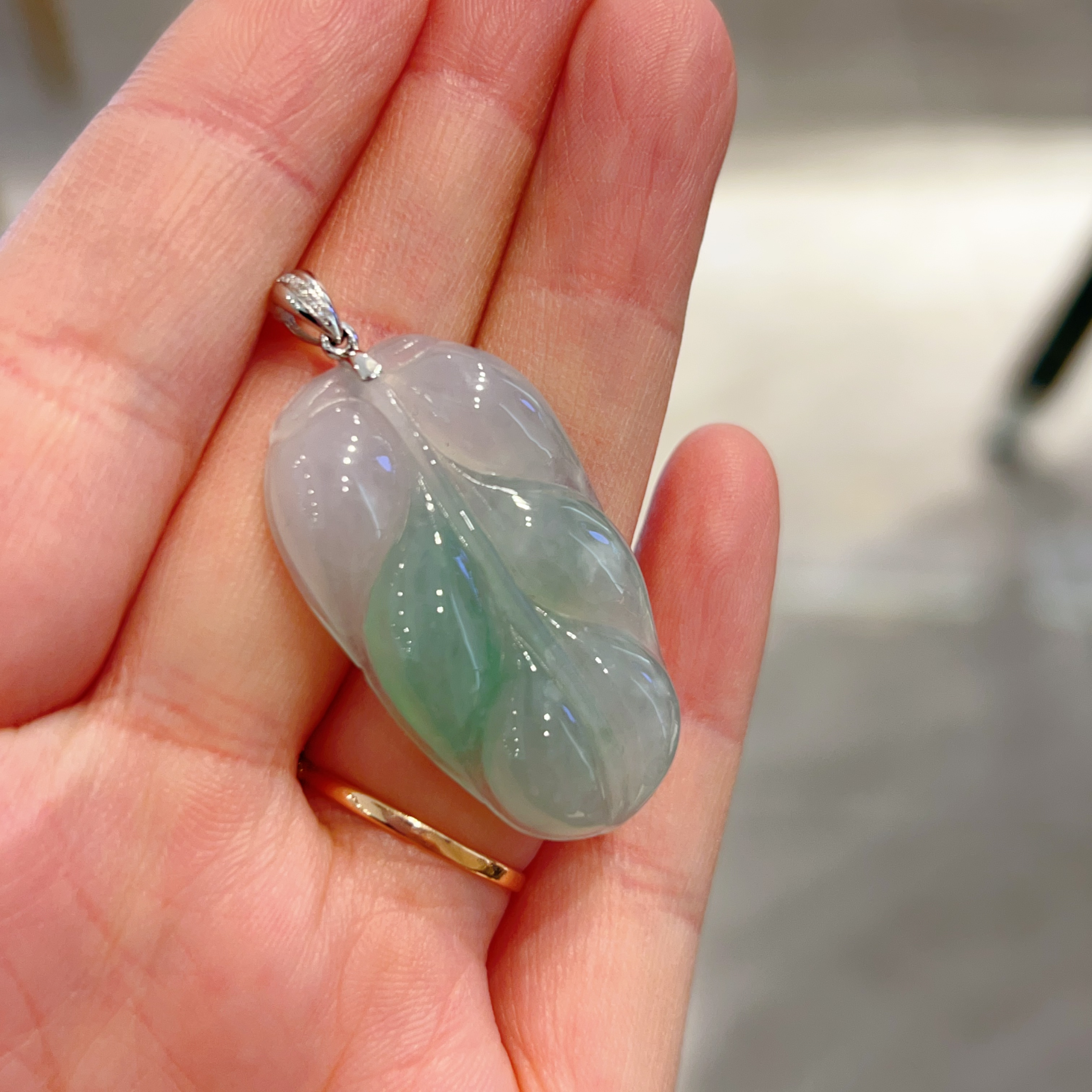 龙玉珠宝缅甸翡翠Ａ货挂件