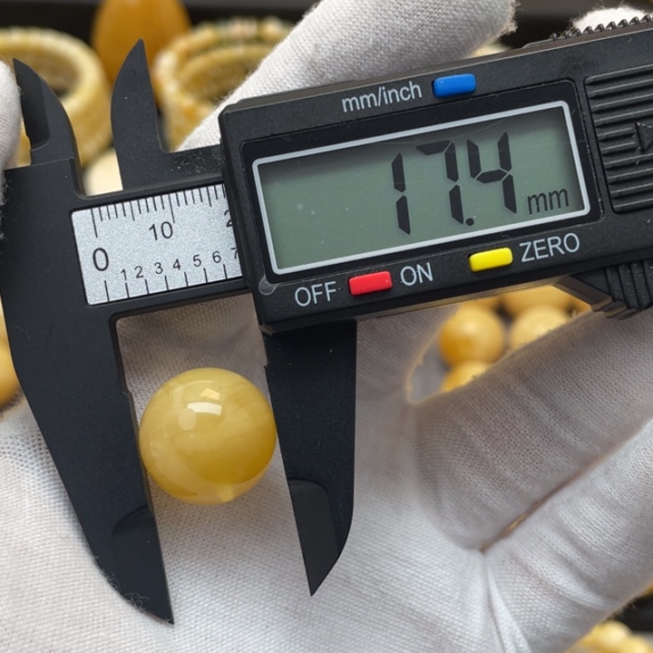 蜜蜡手链未镶嵌蜜蜡圆珠35