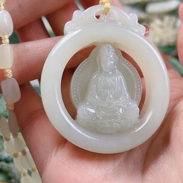 和田玉未镶嵌挂件