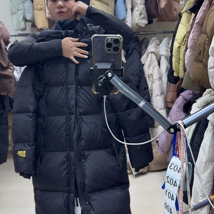 女外套黑色长款外套