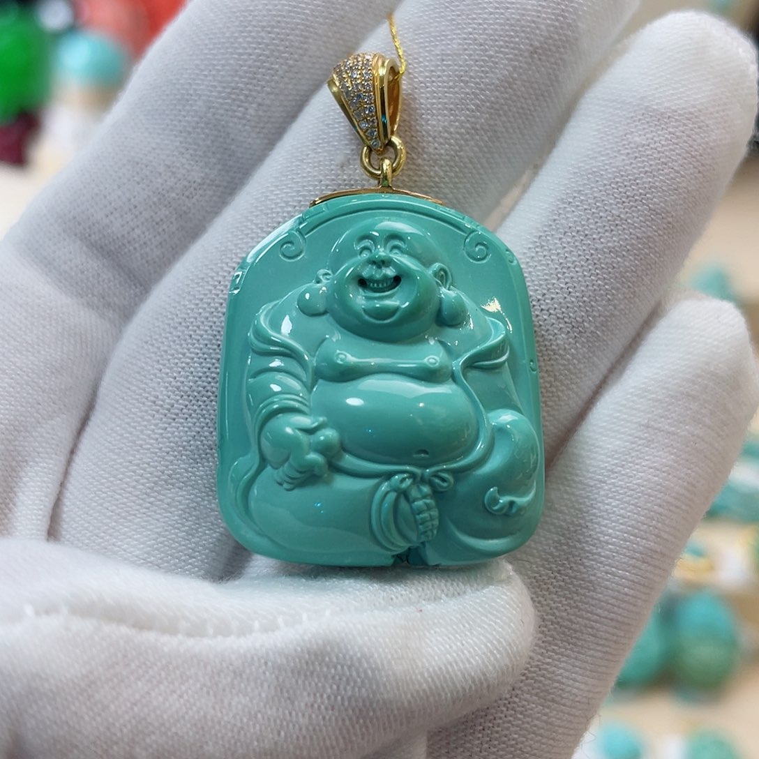 绿松石珠宝奇石未镶嵌