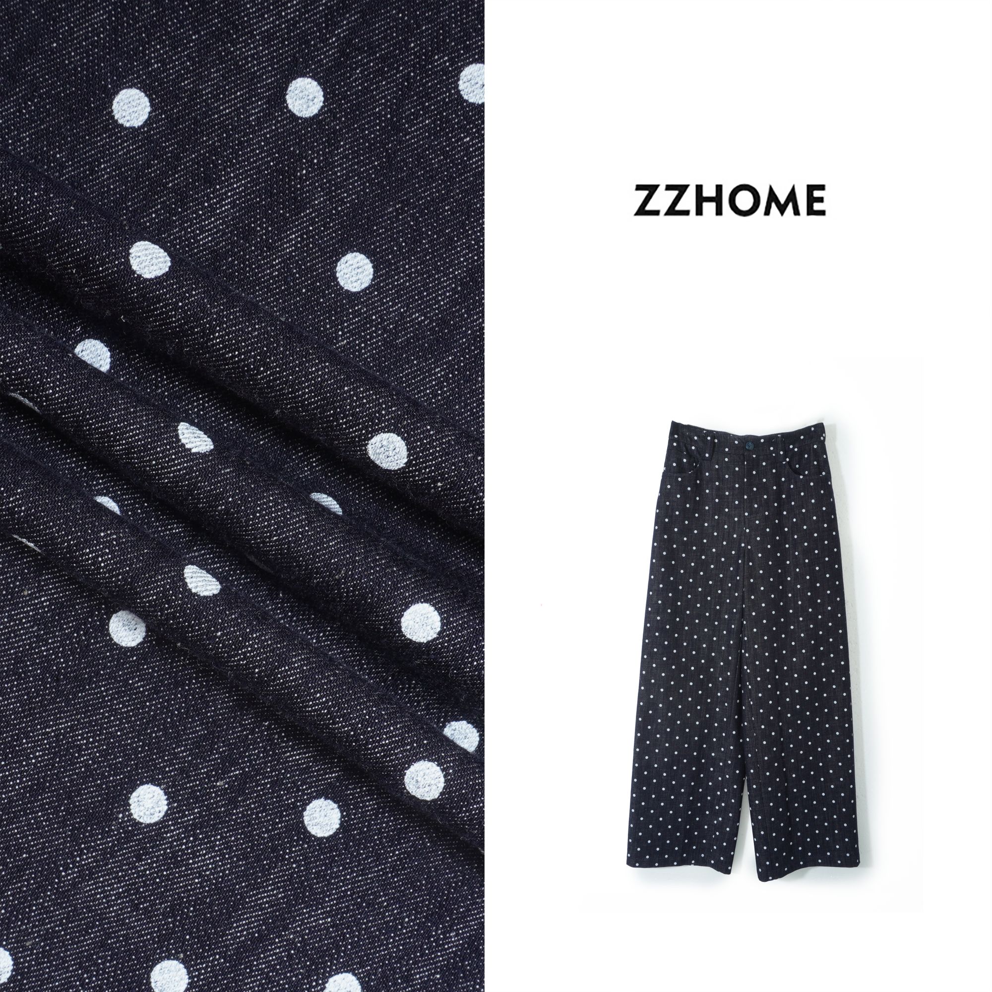 ZOZO HOME | 纹理之美秩序波点蓝白双色牛仔长裤q173794p